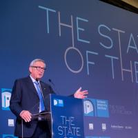 Jean-Claude Juncker at the podium